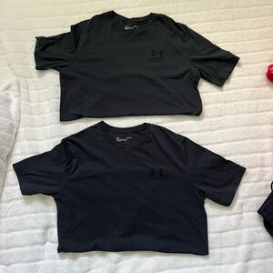 Under Armour Black Men's Short Sleeve Crew Athletic Tees